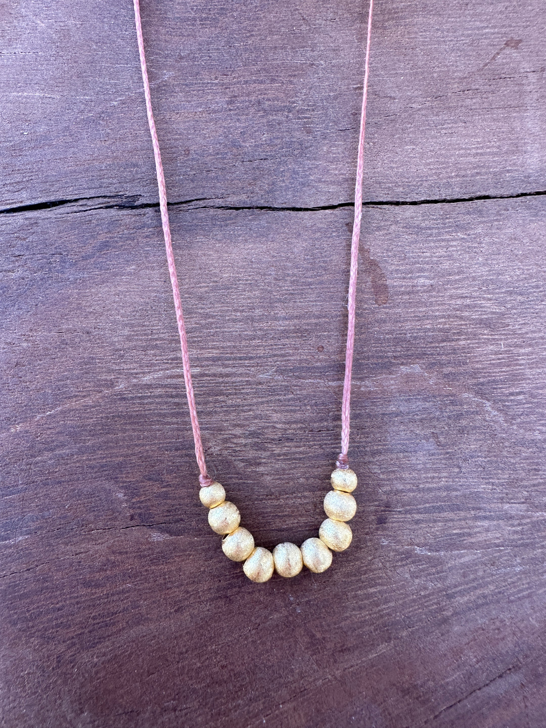 River Song Golden Beaded Necklace