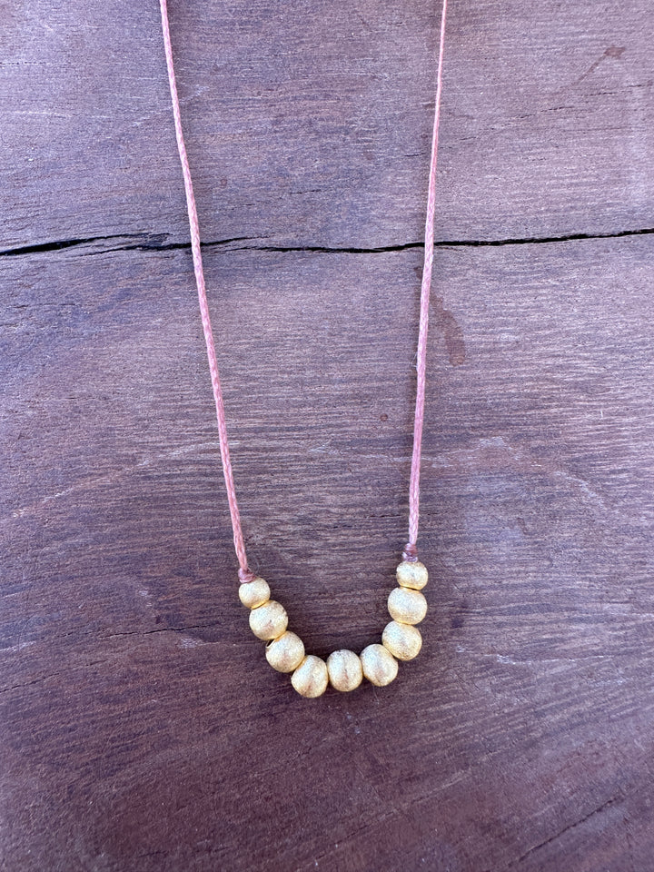 River Song Golden Beaded Necklace