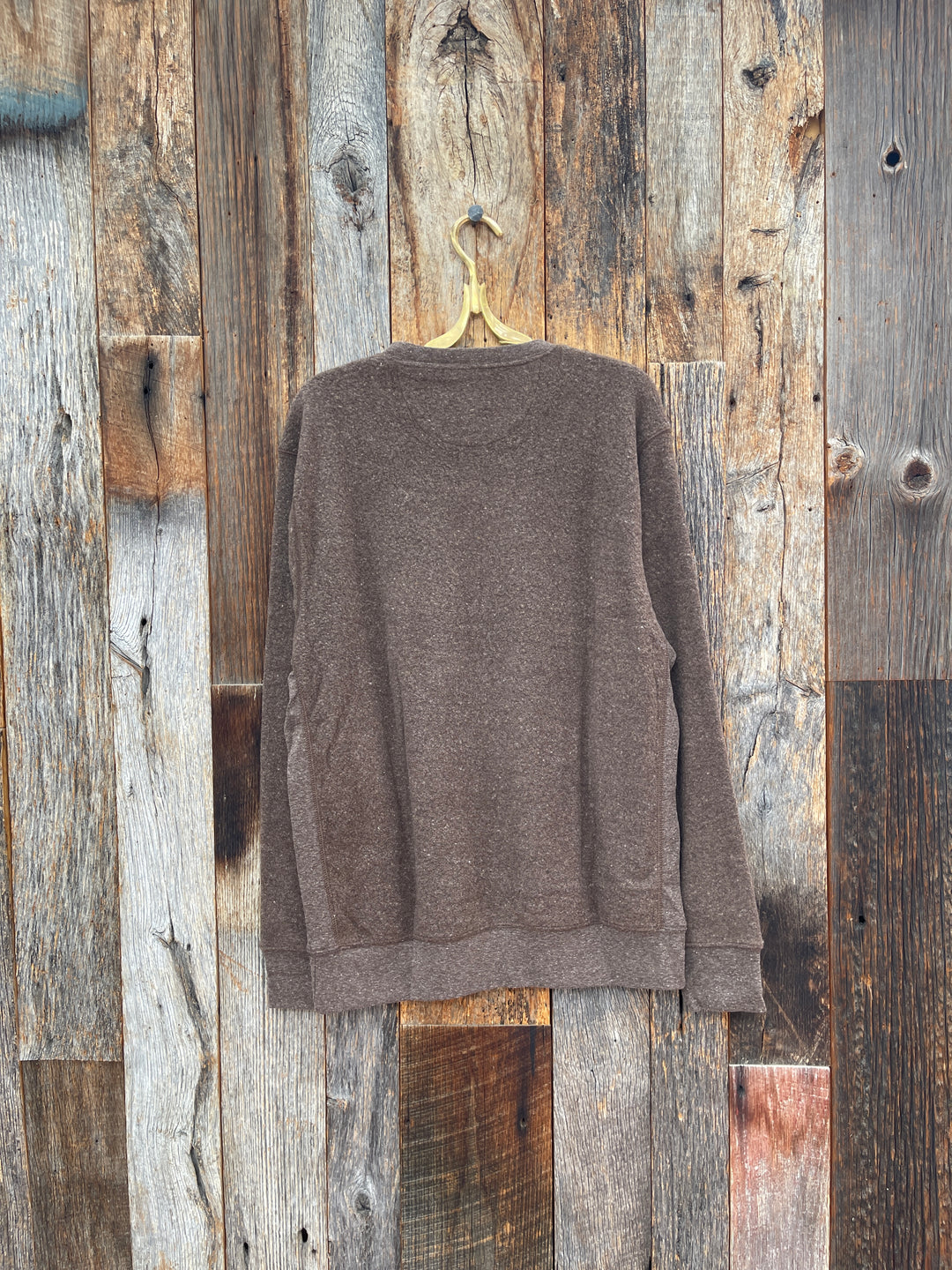 True Grit Apres Fleece Vintage Sweatshirt Brown