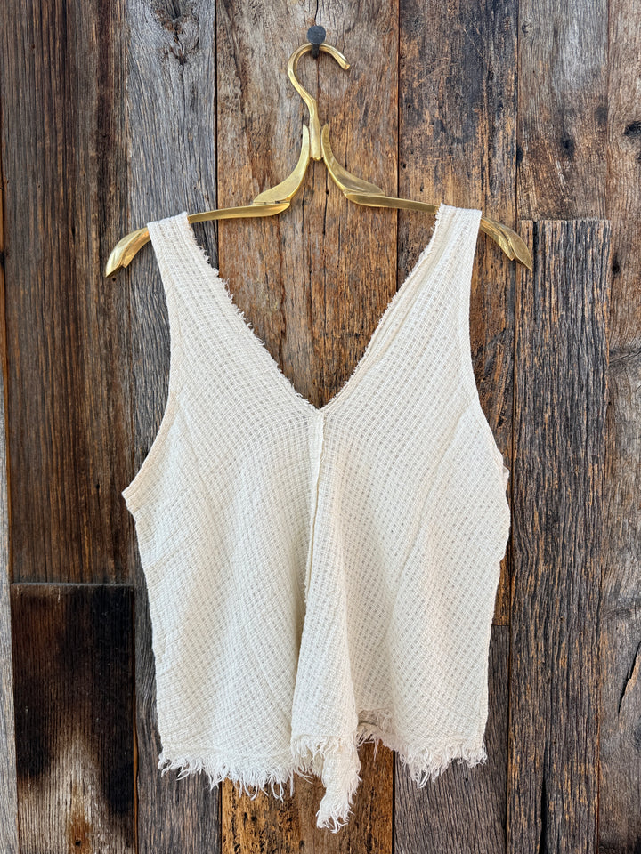 Milio Milano Cotton Gauze Tank Top Butter