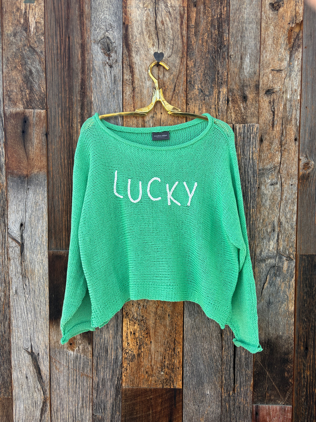 Wooden Ships Lucky Top Cotton Verdigris