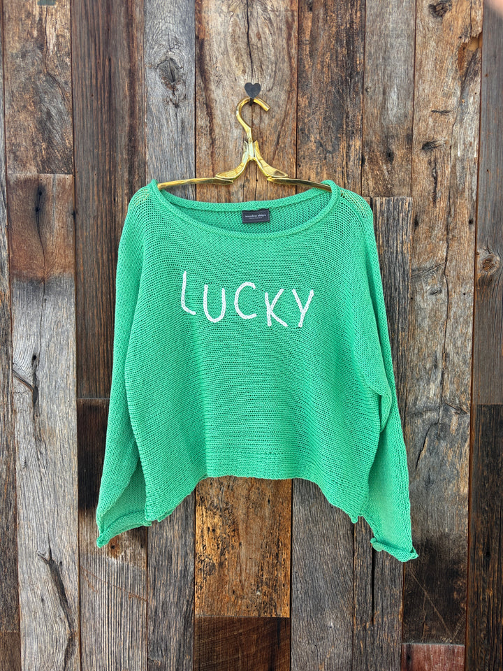 Wooden Ships Lucky Top Cotton Verdigris