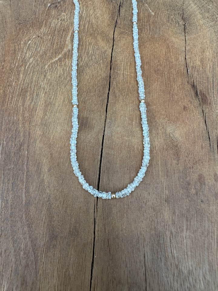 Robin M Designs Champagne Zircon Necklace 16"