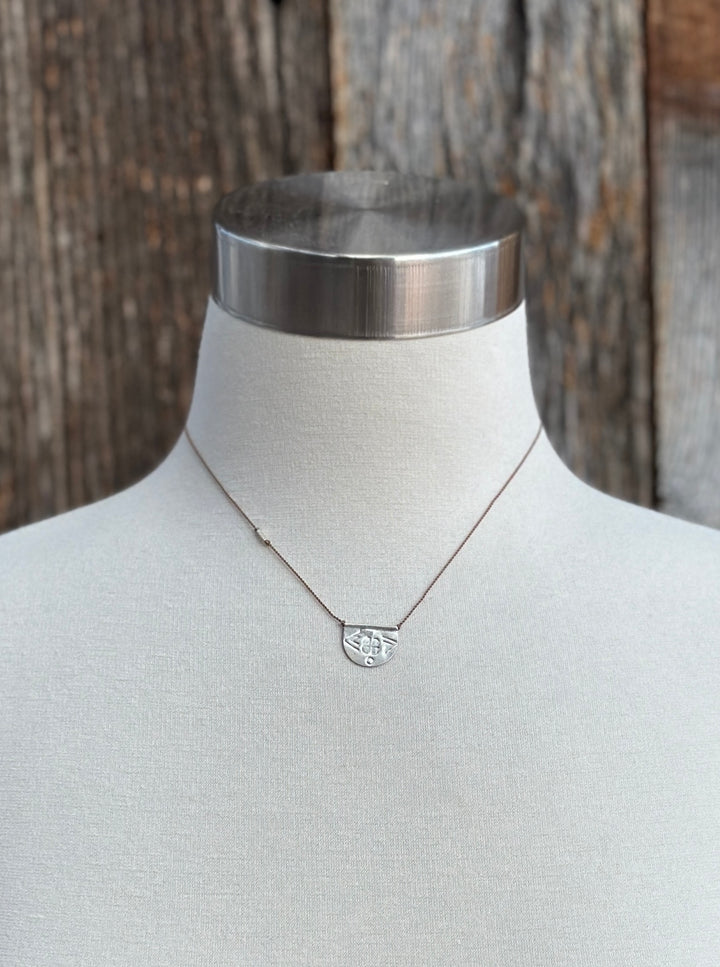 River Song Silver Halfmoon Talisman Necklace SS