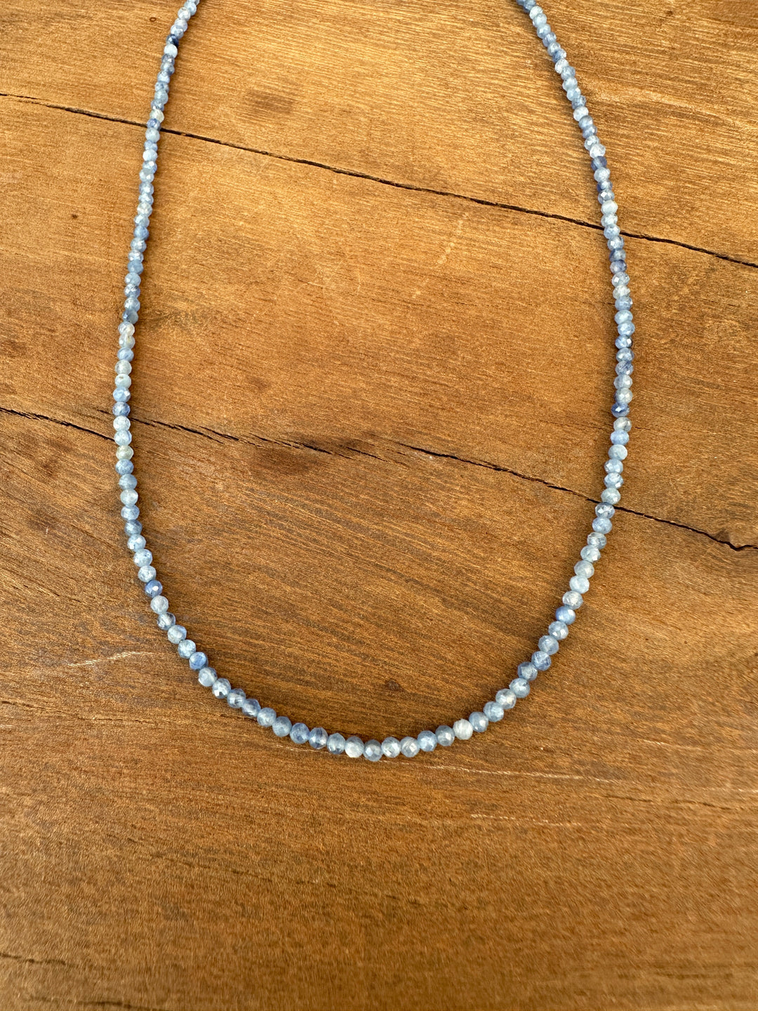 Radiant Malas Tiny Intention Necklace Kyanite 16"