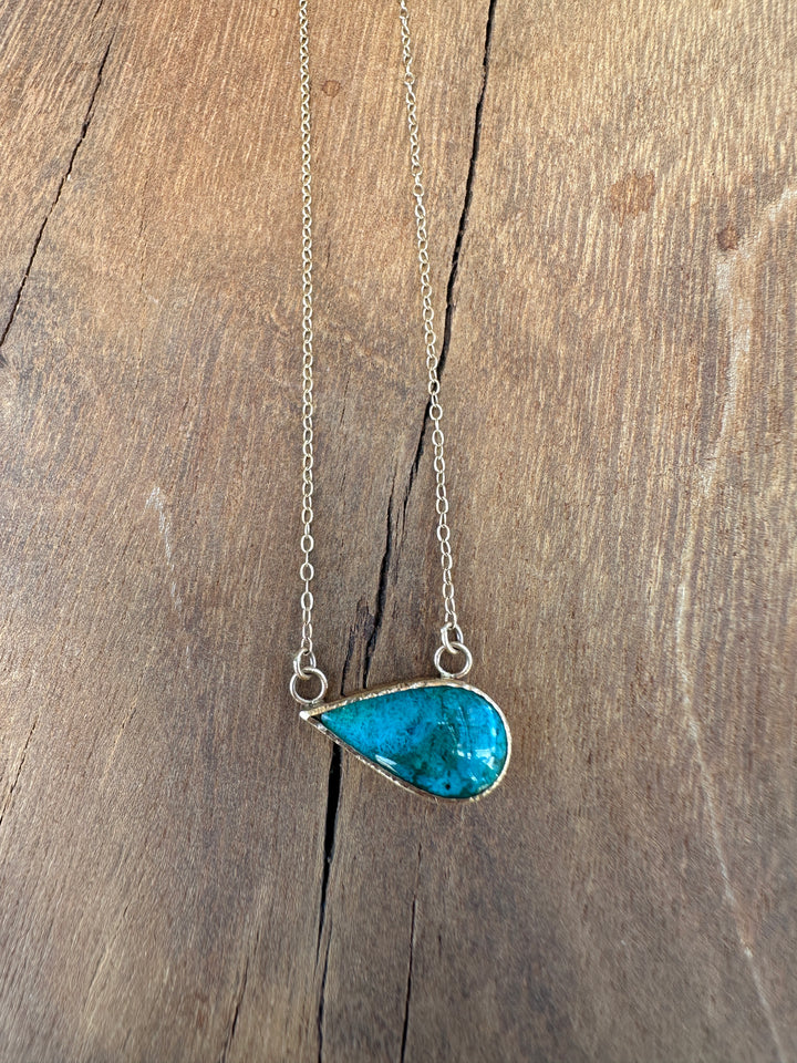 Robin M Designs Opalized Wood Fossil 14K 15-17"