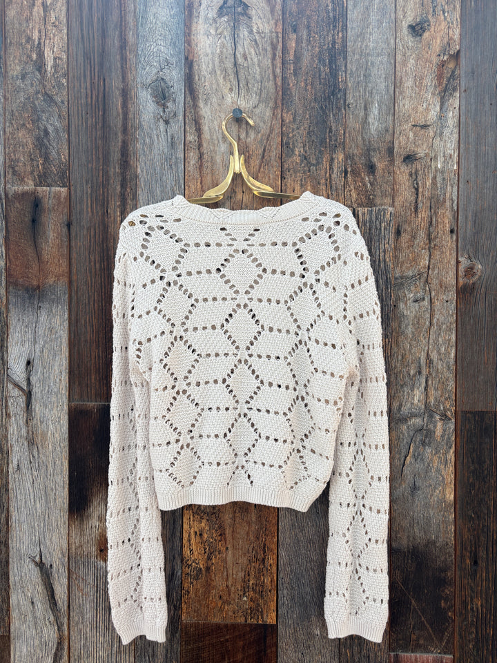 Z Supply Rosalyn Sweater Cardigan Crystal