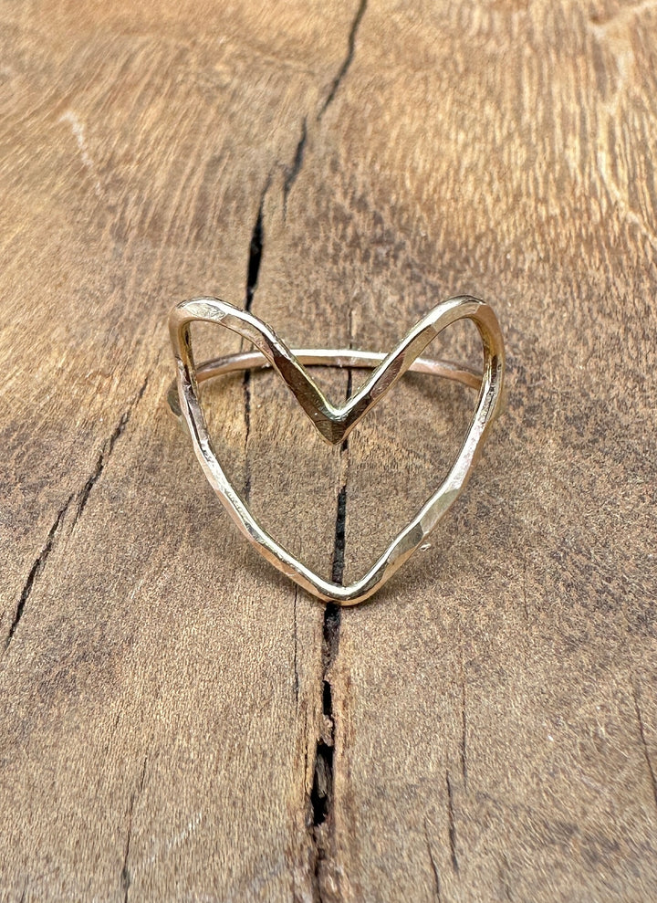 Elizabeth Nicole 14K GF Heart Ring R01