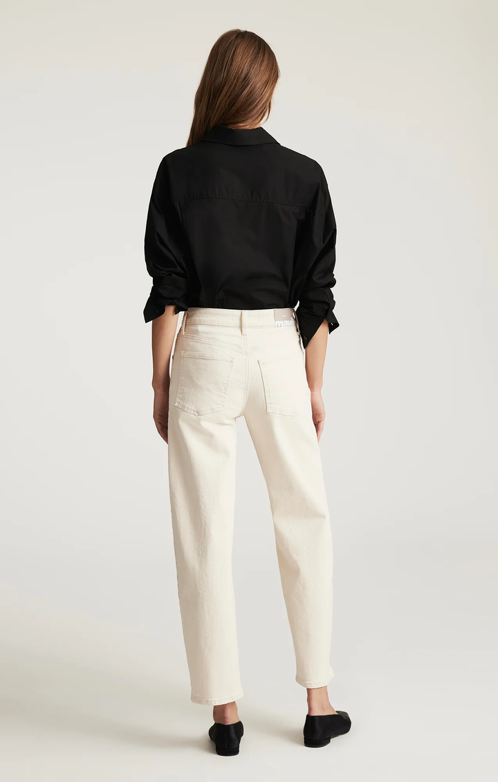 Mavi Nica Barrel Jeans High Rise Beige Classic Blue