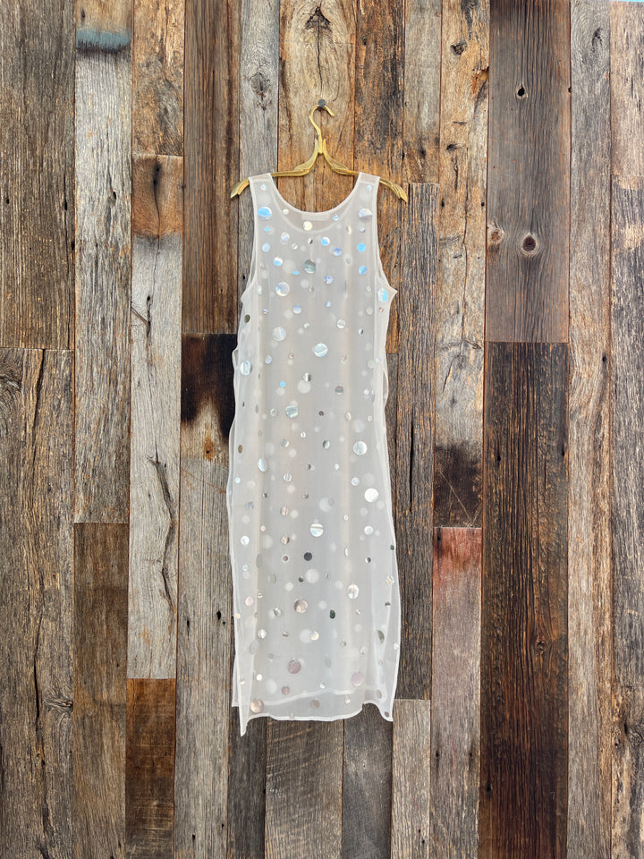 Chan Luu Chloe Sequin Tunic White O/S