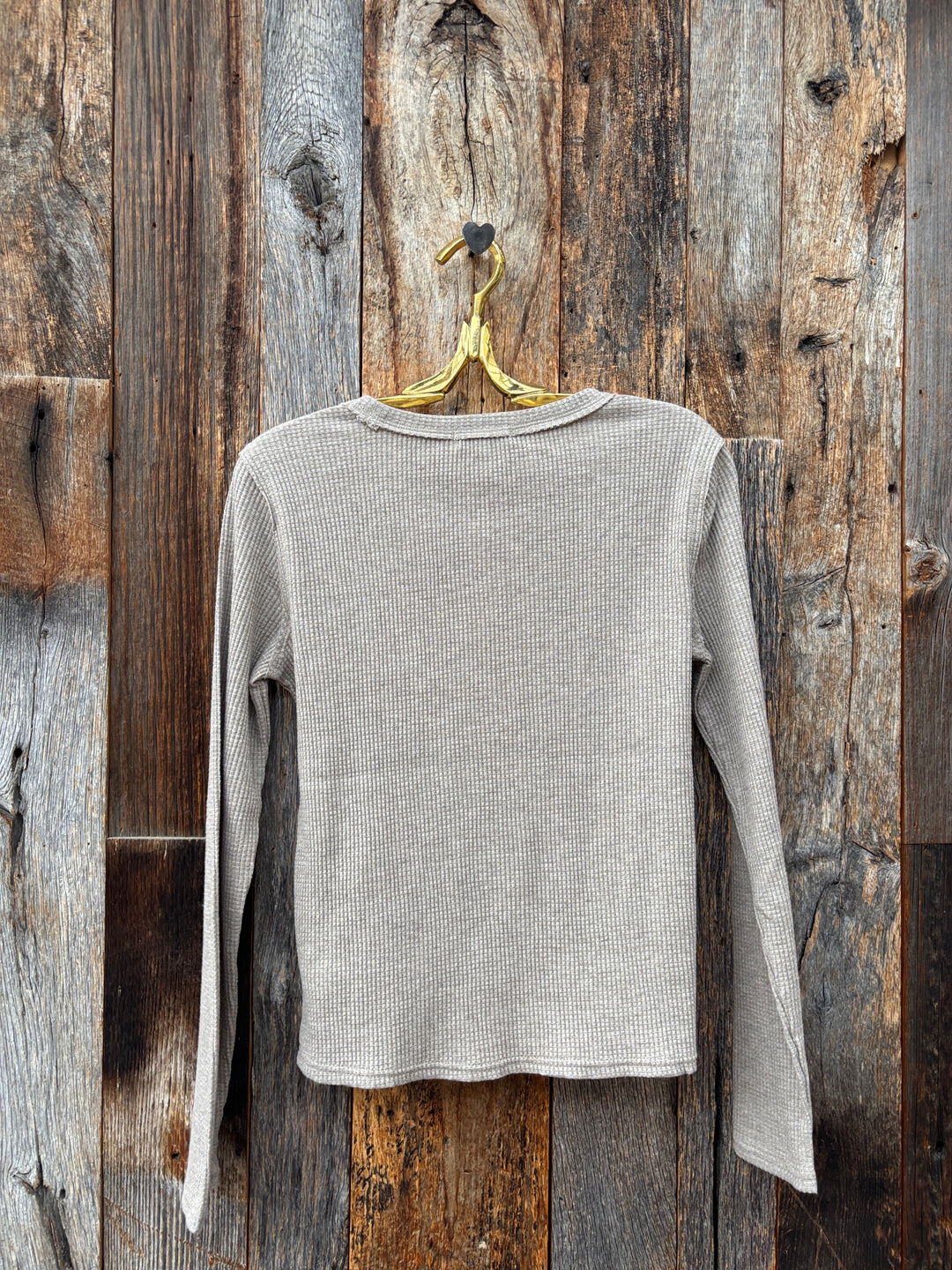 Z Supply Arlet Mini Thermal Top Smoked Heather