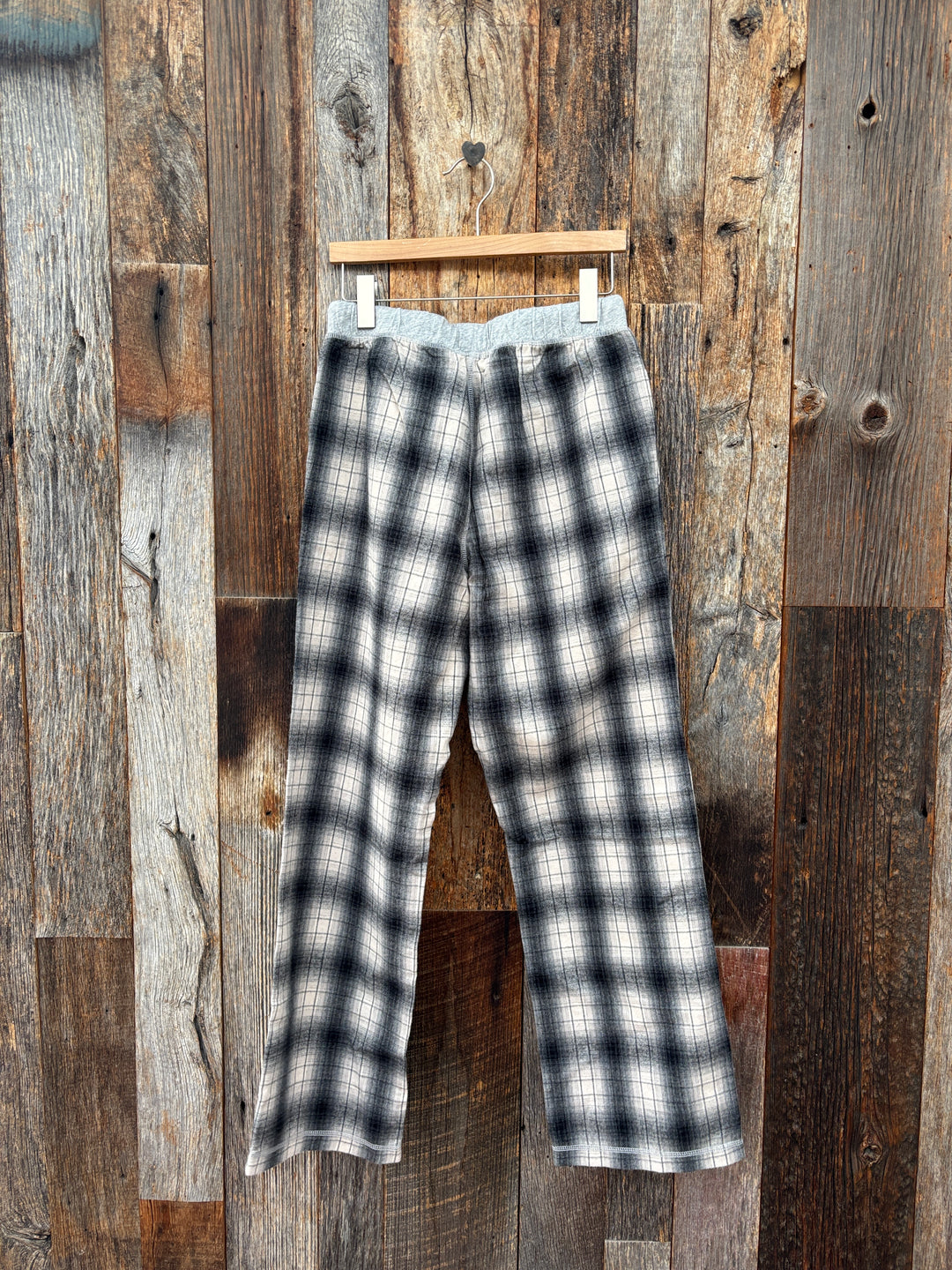 True Grit Summit Checks Flannel Pant Black/Grey