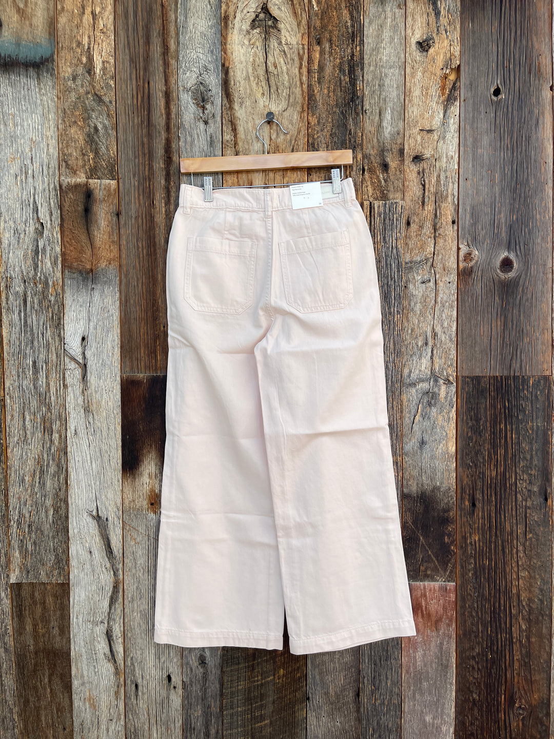 DL1961 Hepburn Wide Leg: High Rise Ankle Primrose Pink