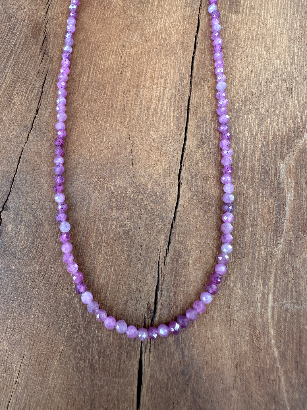 Radiant Malas Tiny Intention Necklace Ruby 16"