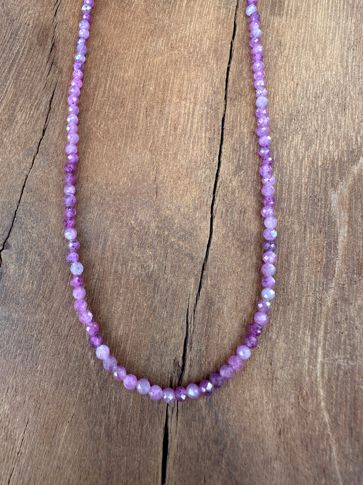 Radiant Malas Tiny Intention Necklace Ruby 16"