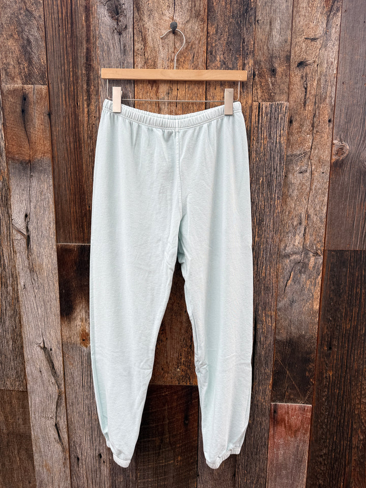 Perfect White Tee French Terry Easy Sweatpant Aqua