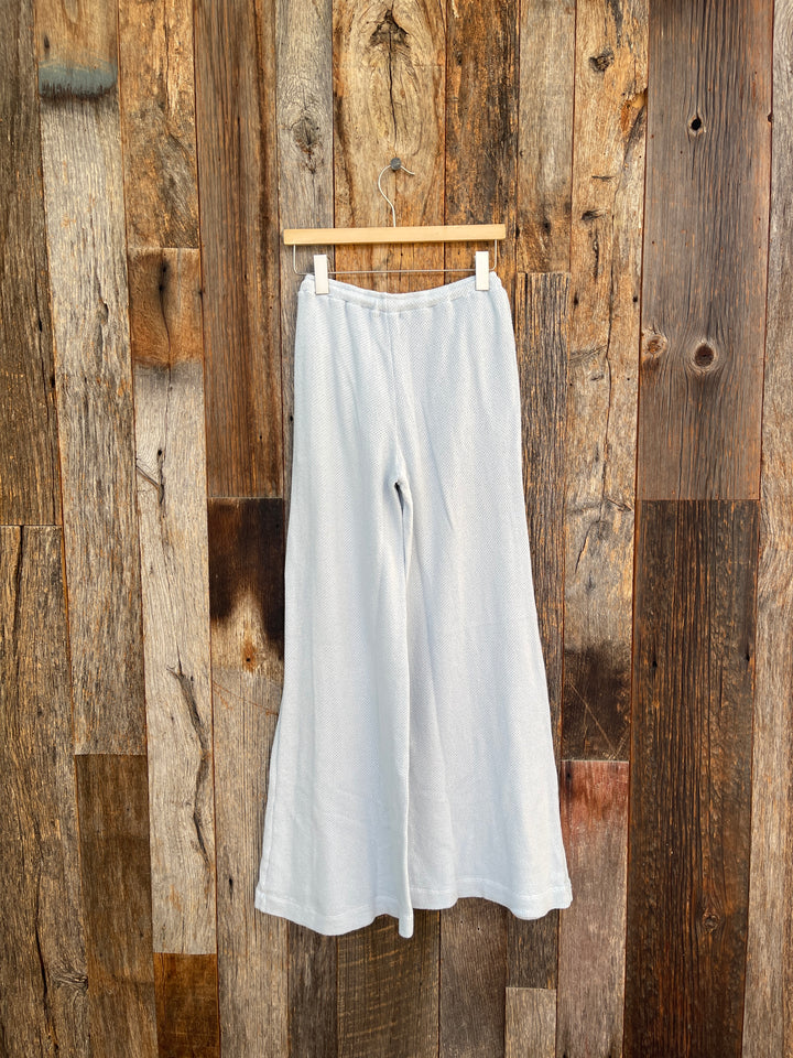 Sundry Mesh Wide Leg Pant Chambray