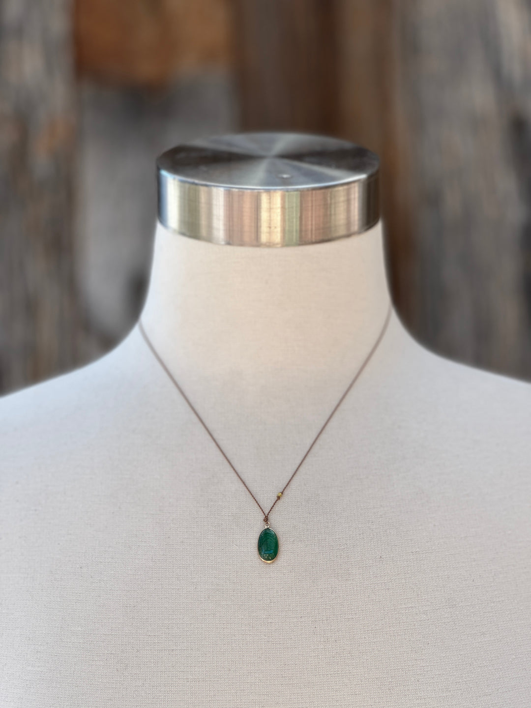 Margaret Solow Emerald Cabachon 14K LC-EM/C