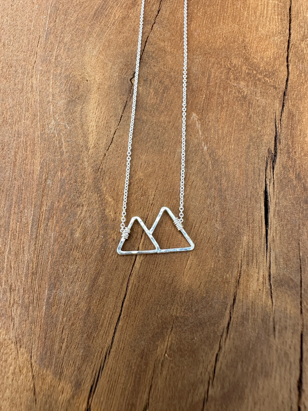 Sabina 2 Peaks Mountain Necklace SN5 SS