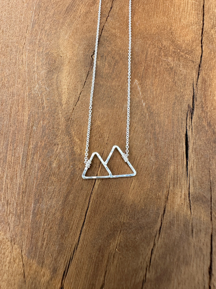 Sabina 2 Peaks Mountain Necklace SN5 SS