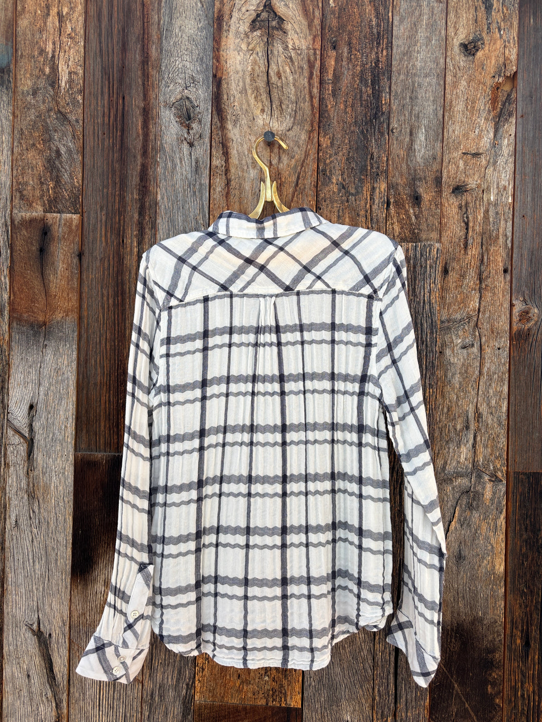 Dylan L/S Taylor Plaid White