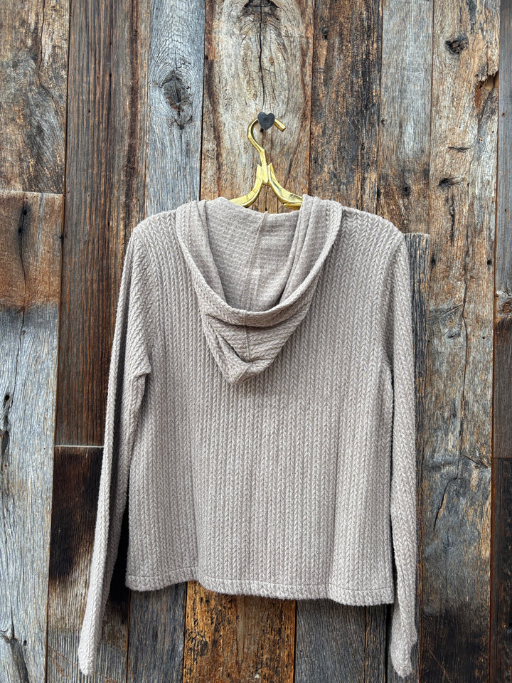 Dylan Zip Hoodie Jacket Light Brown