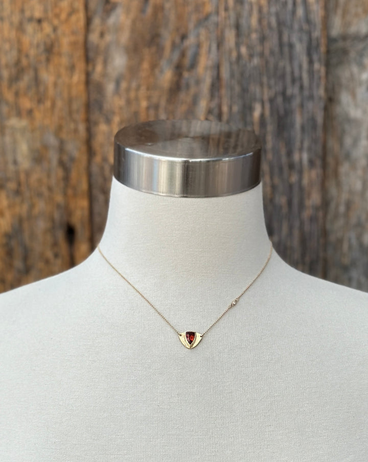 Robin M Designs Garnet, 14K, Diamond 16-18"