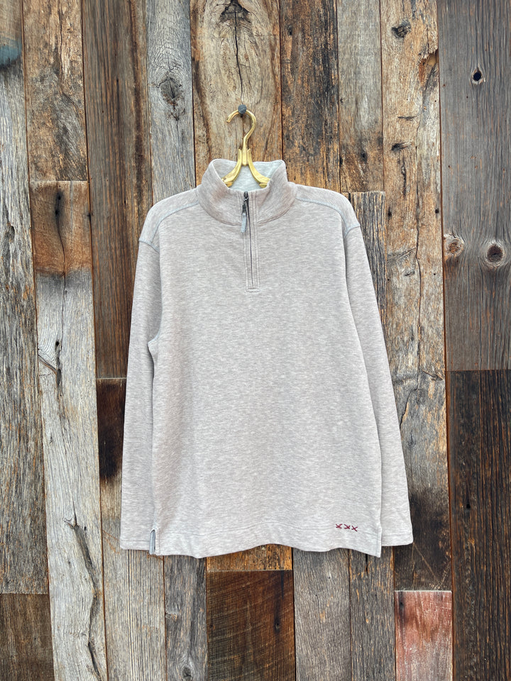 True Grit Daybreak 1/4 Zip Pullover Soft Brown