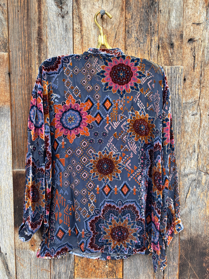 Johnny Was Oversized Audrey Shirt Sisi Burnout