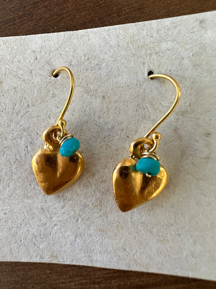 River Song Sweetheart Milagros with Turq Earrings