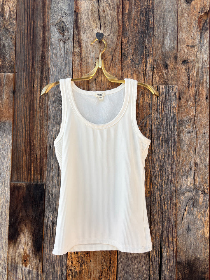 Dylan Soft Rib Tank Ivory