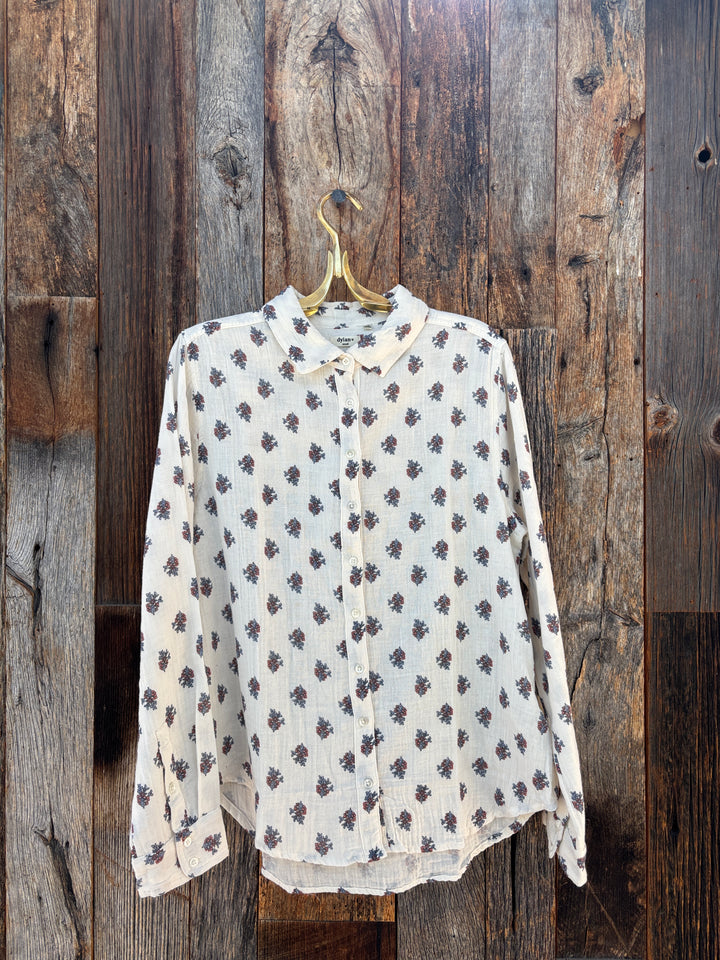 Dylan Mackenzie Button Up Nat/Den & Pink