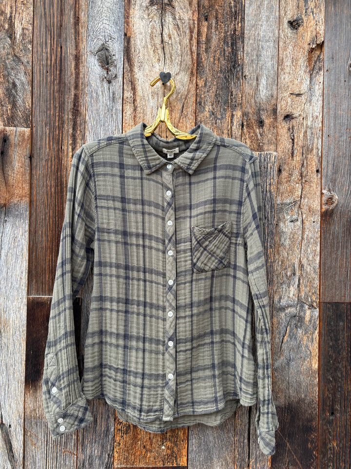 Dylan L/S Taylor Plaid Olive Tree