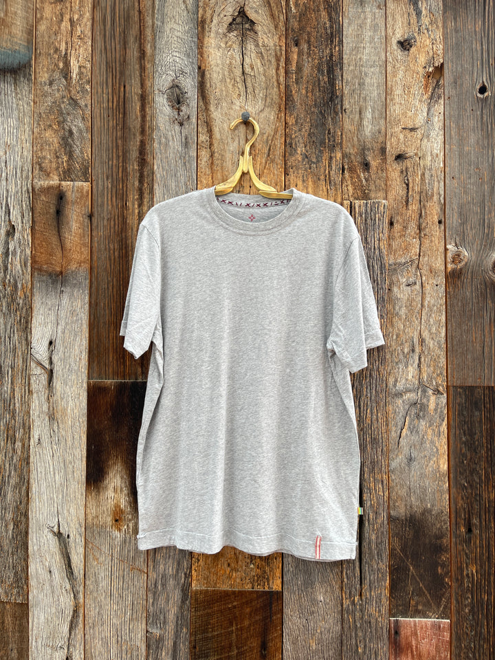 True Grit Secret Wash S/S Crew Neck Heather Grey