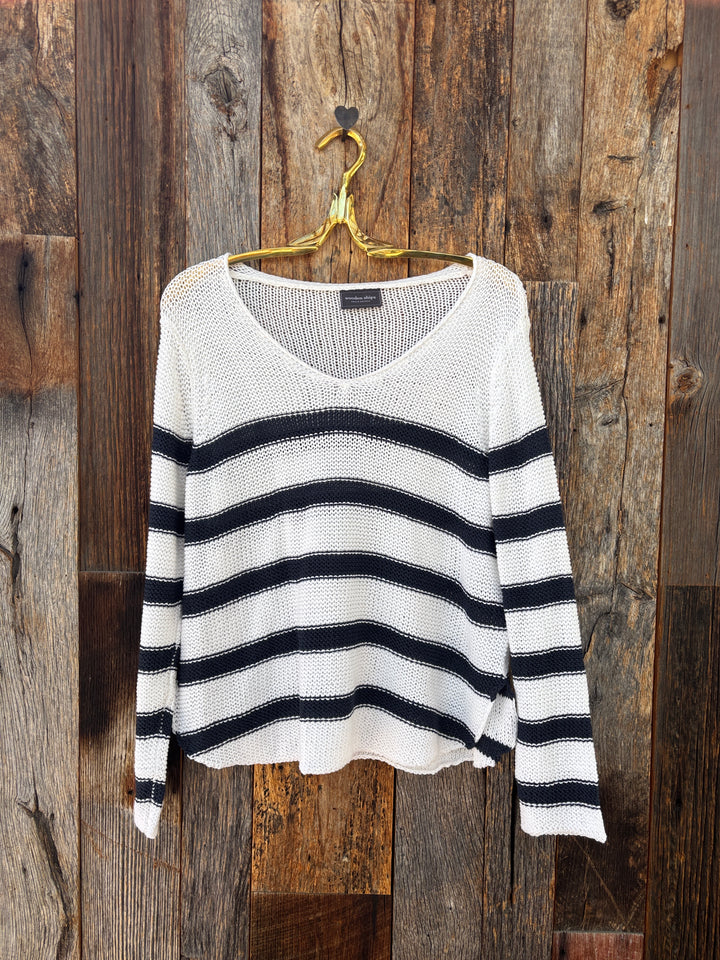 Wooden Ships Harbour V Cotton White/Indigo