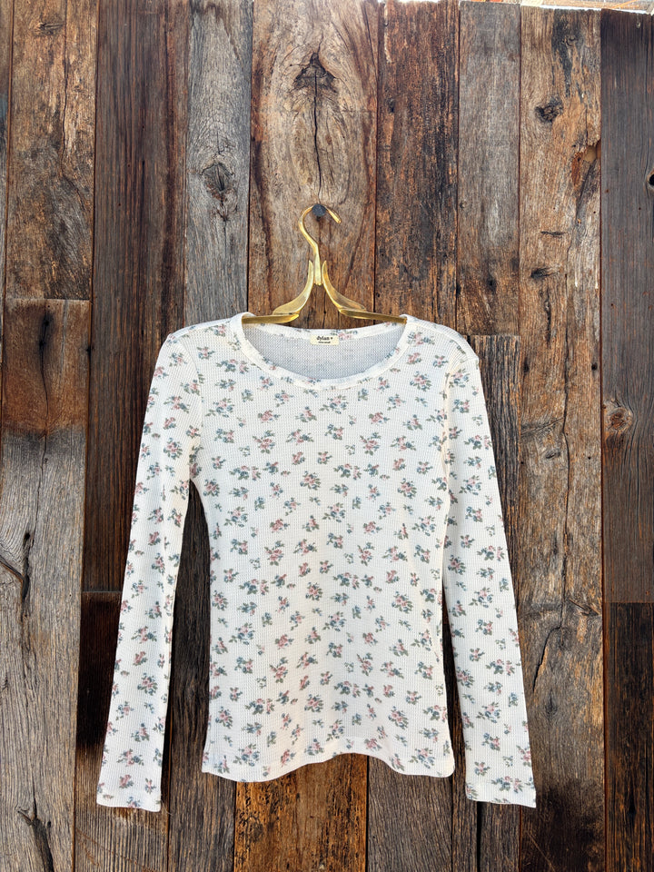 Dylan Calico Thermal Top Multi