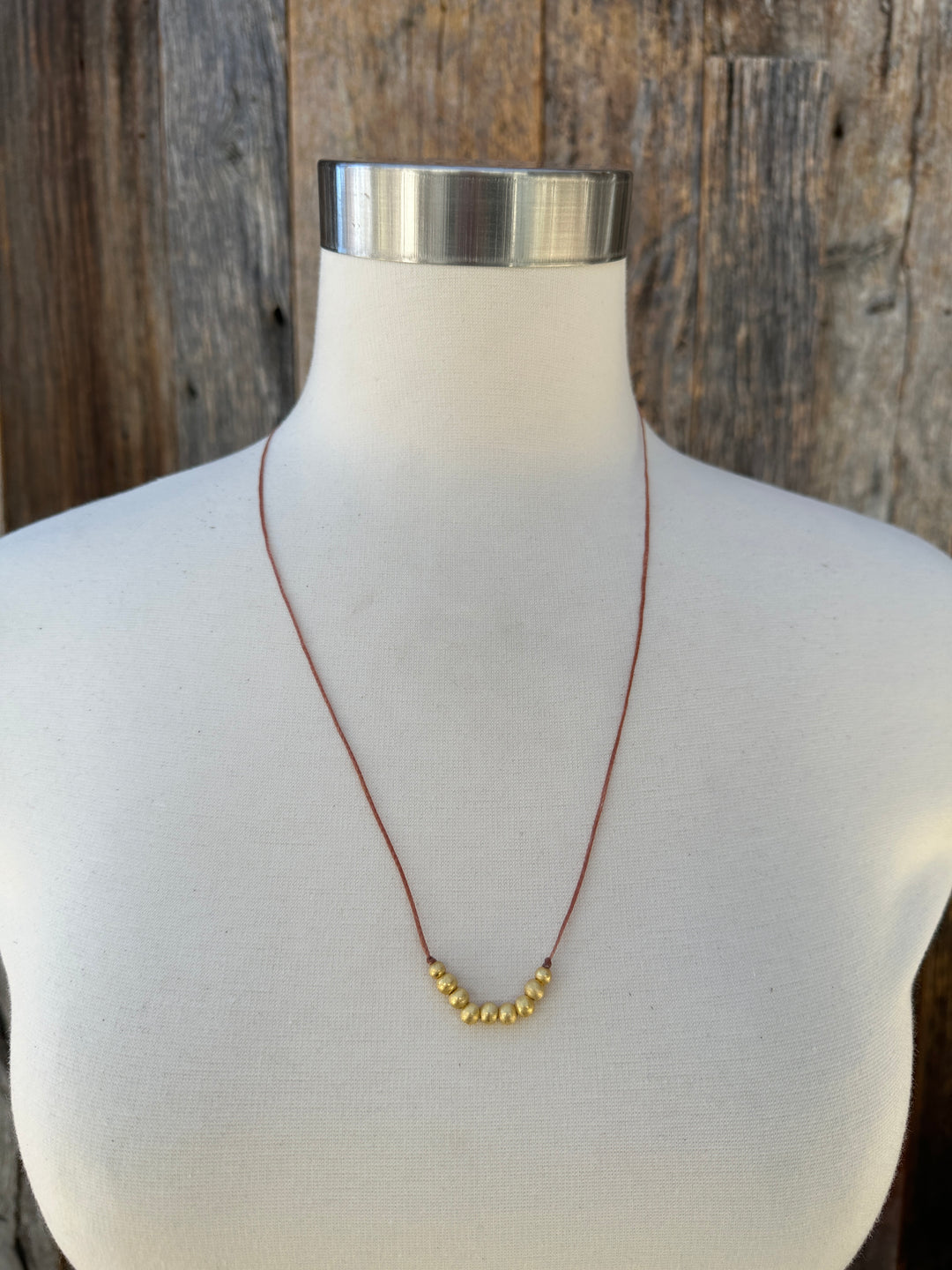 River Song Golden Beaded Necklace