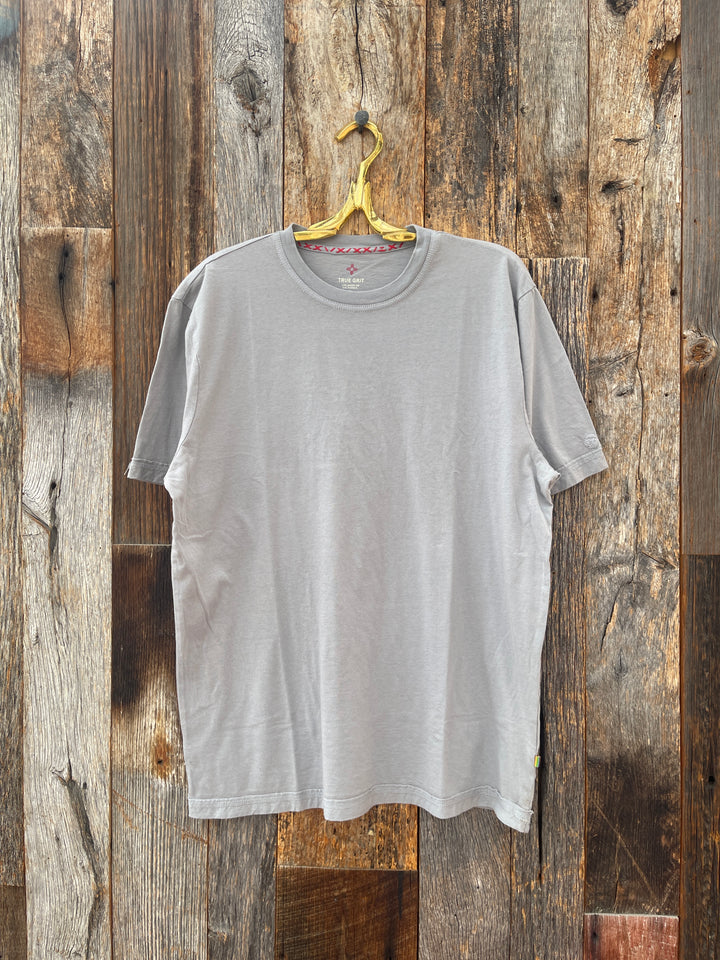 True Grit Secret Wash S/S Crew Neck Fog