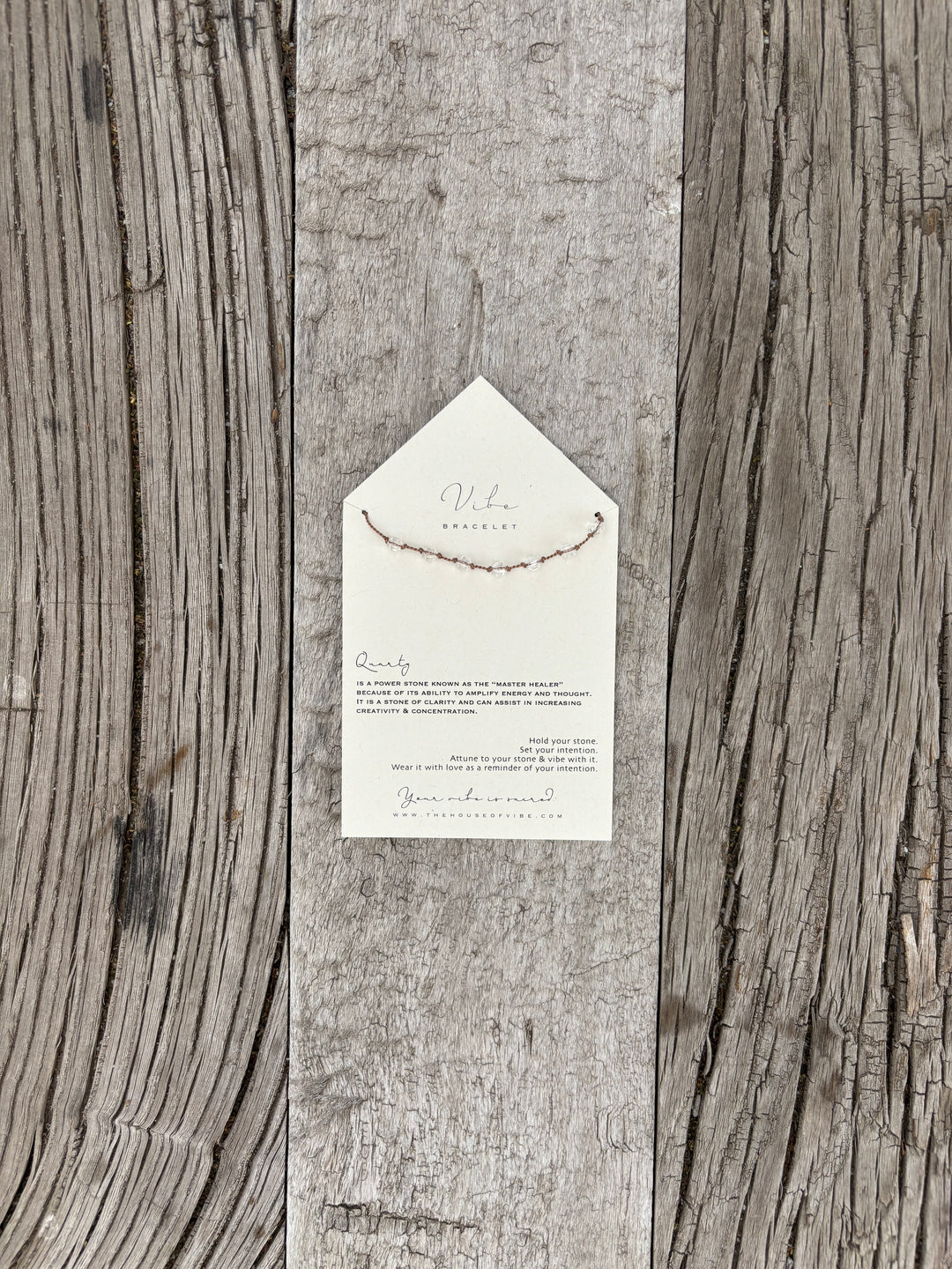 Vibe Quartz Energy Prisms Bracelet