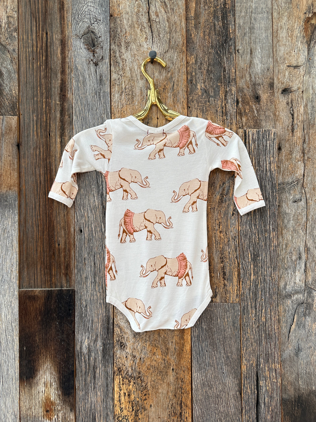 Milkbarn Bamboo L/S One Piece Tutu Elephant 33271