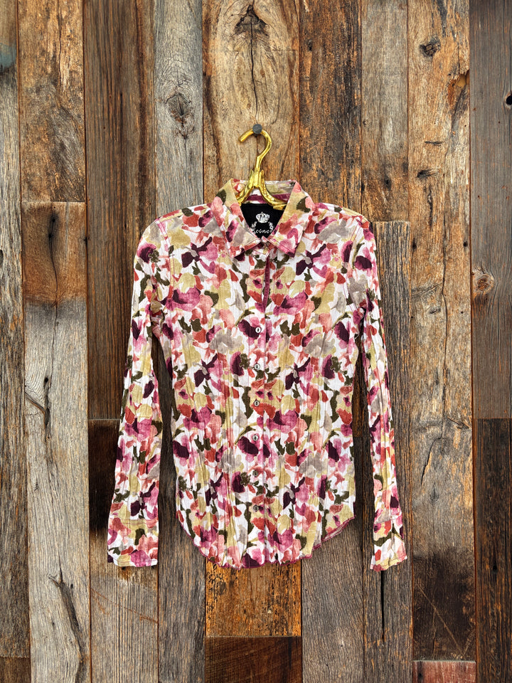 Cino Camden Floral Cayenne Button Down Shirt