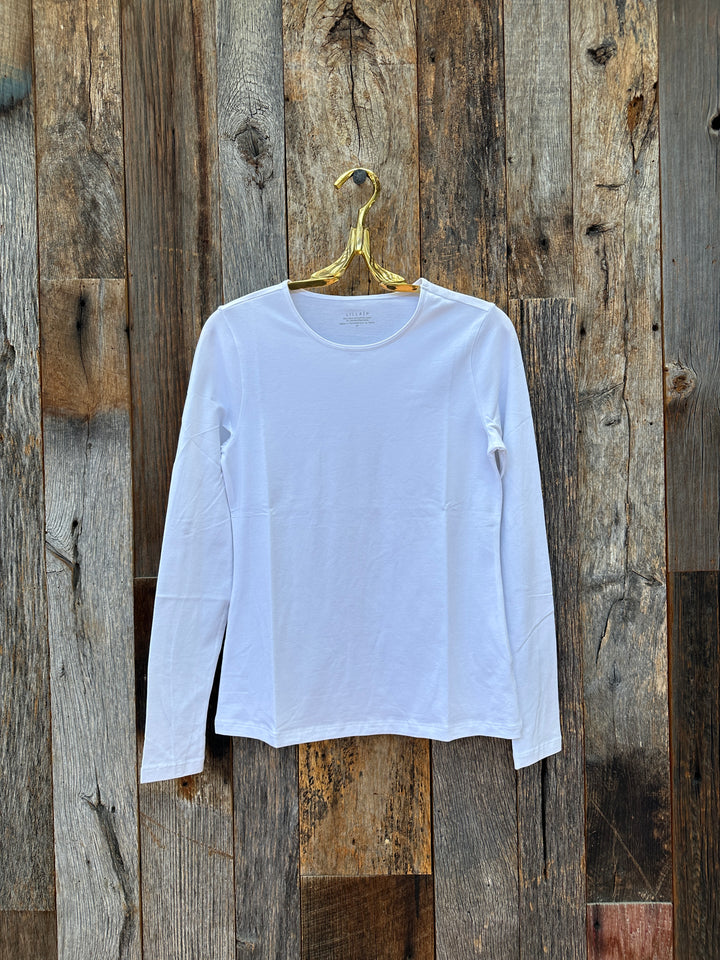 Lilla P Long Sleeve Crew White