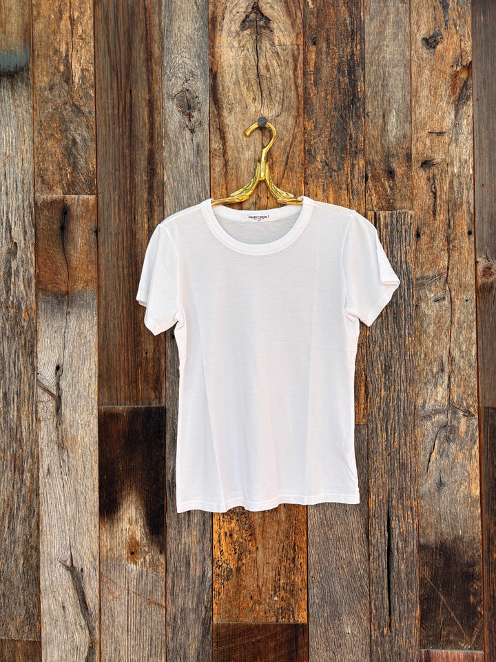 Project Social T You Got It Washed Baby Tee White