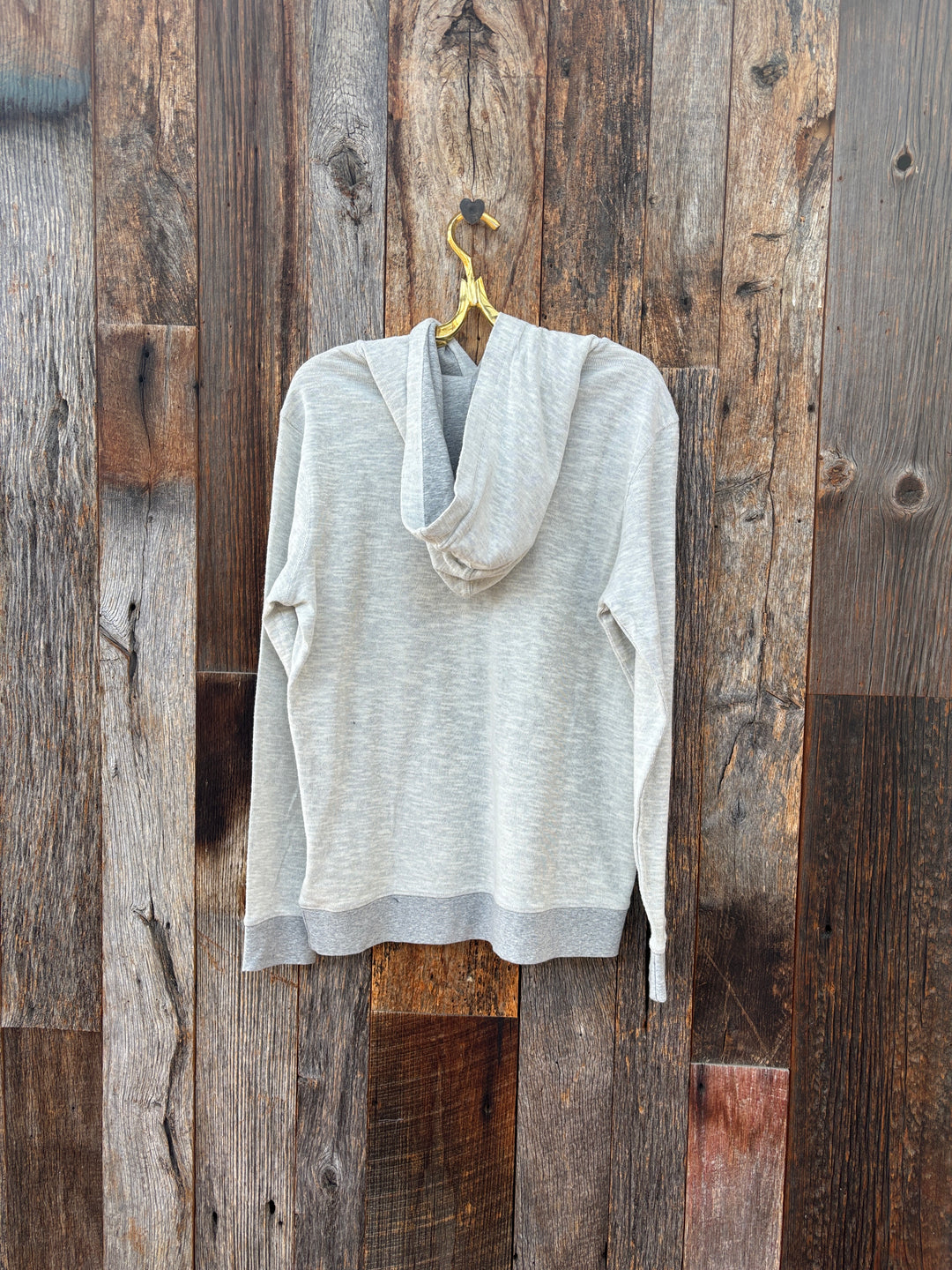 True Grit Varsity Greys Hoodie Heather Grey