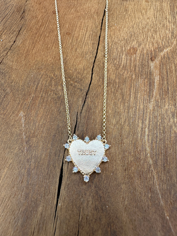Joy Dravecky Heart of Trust Necklace Gold