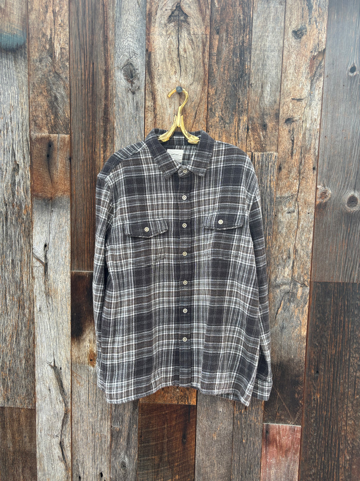 True Grit Crossroad Plaid L/S 2 Pocket Shirt Olive
