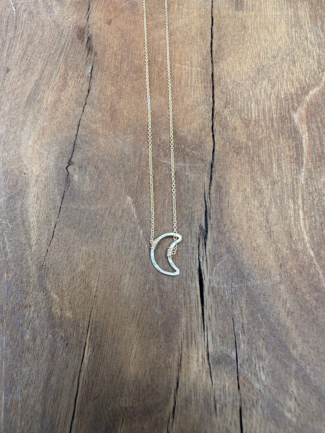 Sabina Crescent Moon Necklace SN21 GF 17"