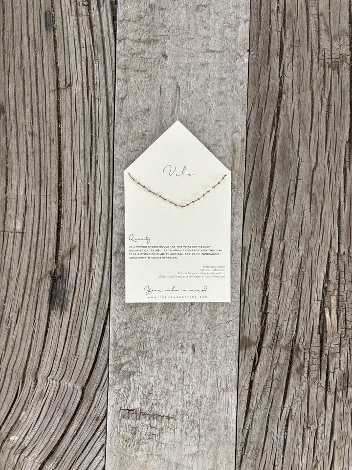 Vibe Necklace Quartz 9 Stone