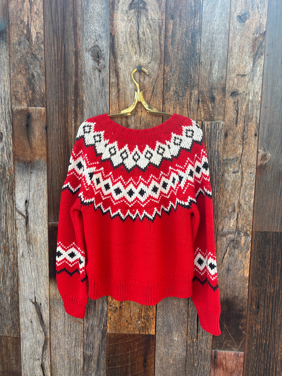 Z Supply Adornment Sweater Festive Red