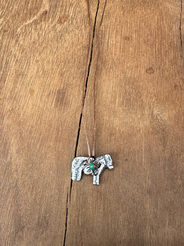 River Song Silver Pony Milagro Necklace